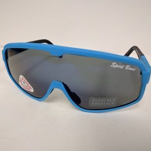 NWT Vintage 1 pc wrap around blade framed sports(cycling/ski/running)sunglasses